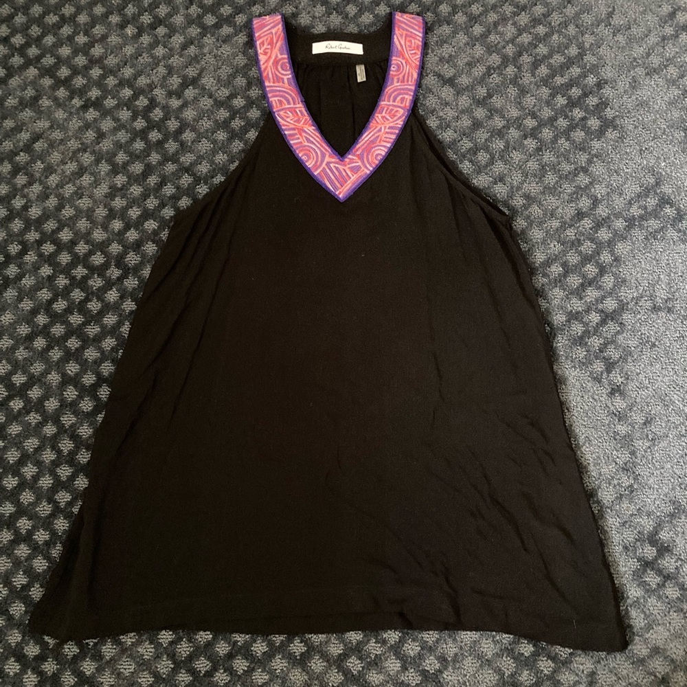 Robert Graham Black Long Flowy Tank size Medium